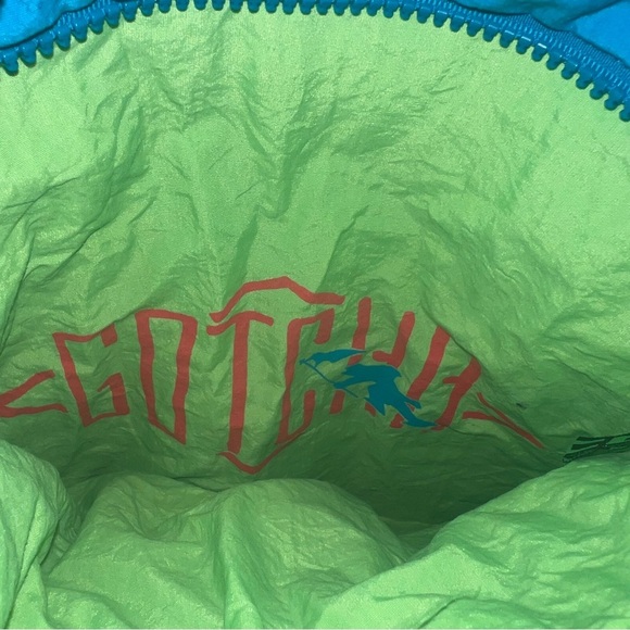 Gotcha Vintage 90’s Windbreaker With Zipper Kangaroo Pocket Men’s Size Large - Picture 4 of 16